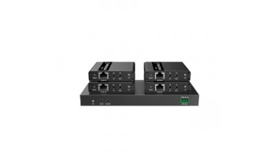 Разветвитель-удлинитель 1*4 HDMI по витой паре CAT6/7 до 40/70 м, 4K,  RS232, ИК Lenkeng LKV724P