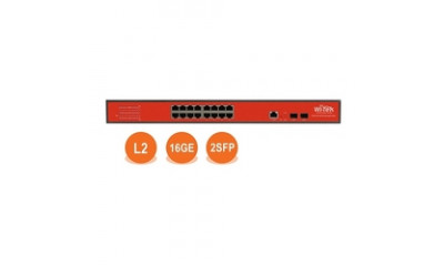 WI-MS318GF, Коммутатор управляемый L2, порты 16 100/1000Base-TX  + 2 SFP