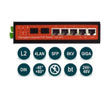 WI-PMS306GF-I Промышленный управляемый L2 коммутатор 4 PoE 1000Base-T + 2 SFP