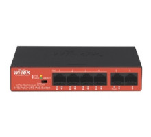 WI-PS205H, Коммутатор неуправляемый PoE 40Вт, порты 4 PoE FE + 2FE, режим 250м + VLAN, Watchdog 