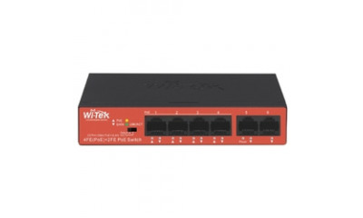 WI-PS205H, Коммутатор неуправляемый PoE 40Вт, порты 4 PoE FE + 2FE, режим 250м + VLAN, Watchdog 