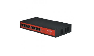 WI-PS308G, Коммутатор неуправляемый PoE 120Вт, порты 8 PoE GE + 2GE, Watchdog, HiPoE