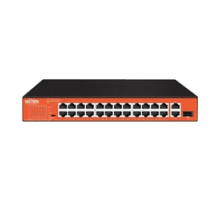 WI-PS526GH, Коммутатор неуправляемый PoE 200Вт, порты 24 PoE FE + 1GE + 1Combo, режим 250м, Watchdog